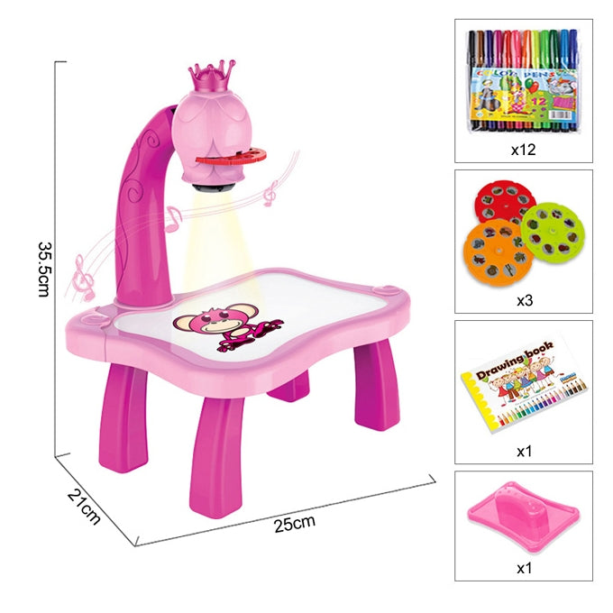 LCD drawing projector table